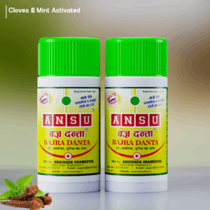 ansu bajra danta herbal tooth powder pack of 2 ( 100g each)